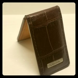 Fossil Genuine Leather Money Clip
